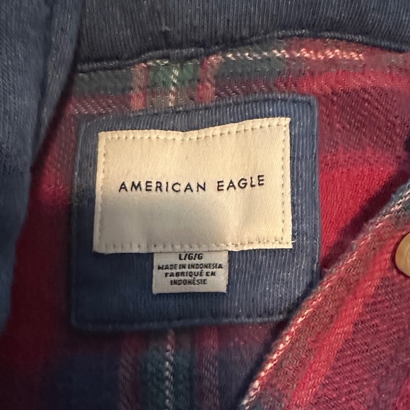 American Eagle Hooded Flannel - Picture 2 of 3